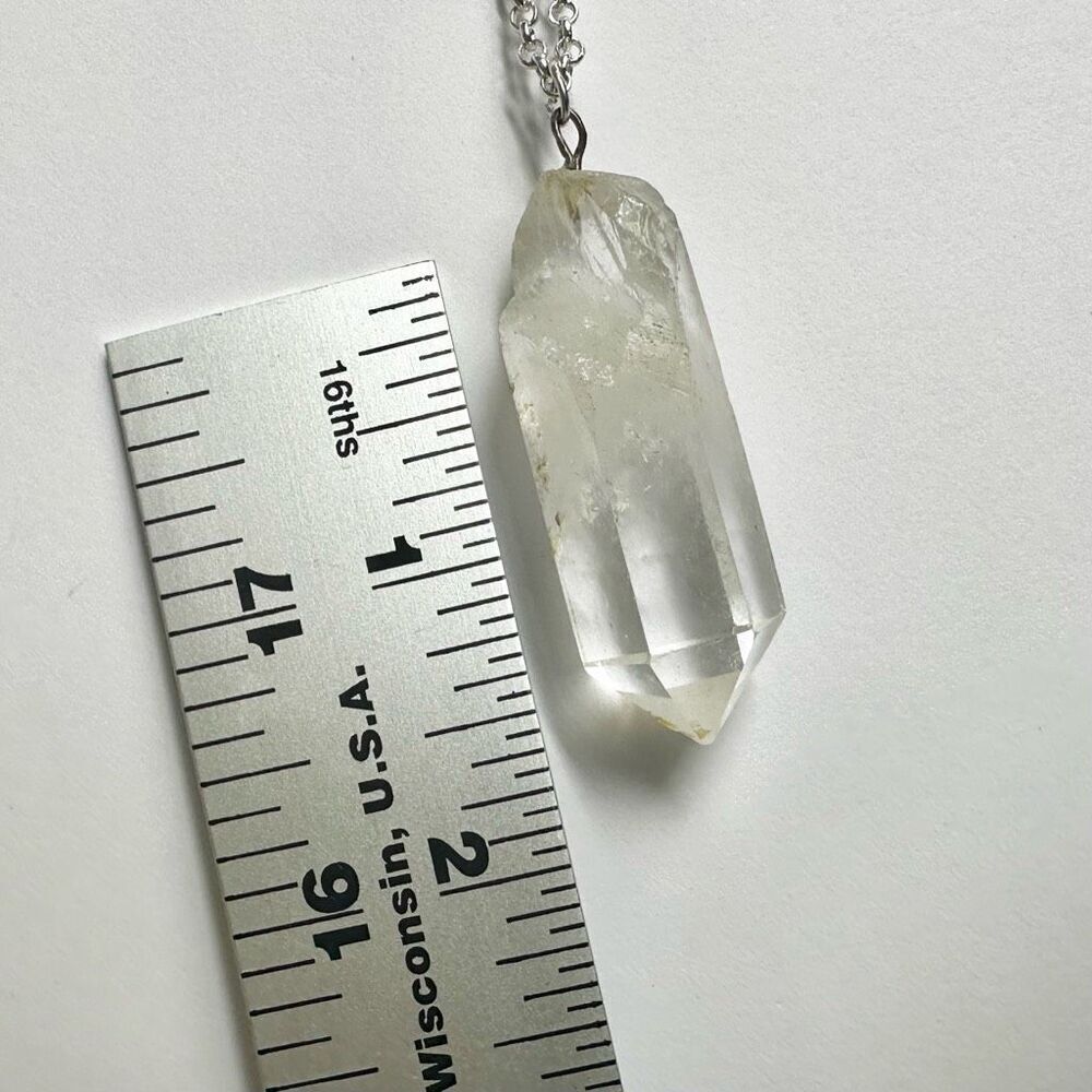 Clear Quartz Point Necklace - Picture 10 of 10